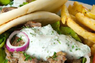 Savor Homemade Ground Lamb Gyros with Fresh Tzatziki Delight