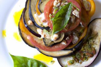 Smoky Roasted Eggplant & Tomato Salad: A Flavorful Twist