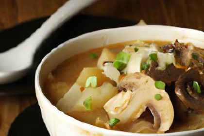 Savor the Zesty Twist: Hot and Sour Mushroom Soup Delight
