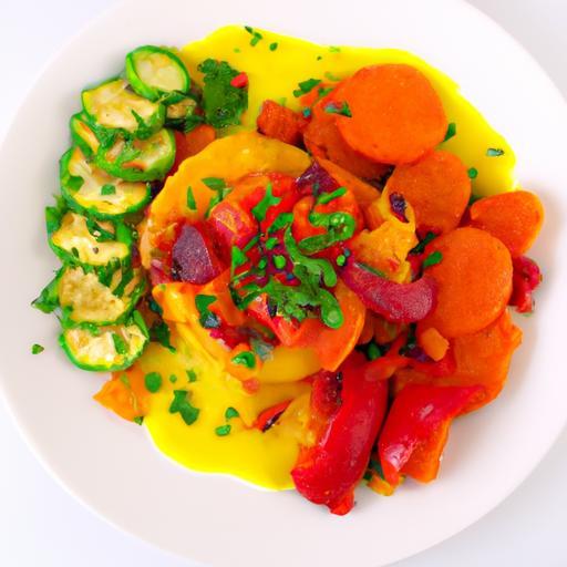 Sunrise Delight: Breakfast Polenta with Roasted Veggies