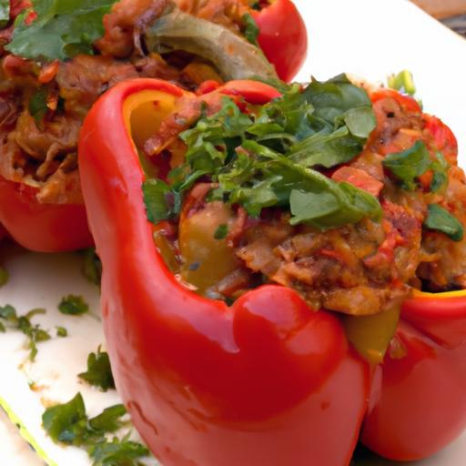 Zesty Mexican Stuffed Peppers with Savory Ground Turkey