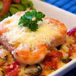 Shrimp Saganaki with Tomatoes & Feta-No Wine Needed