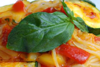 Spaghetti Squash Delight: Fresh Tomato & Basil Sauce Recipe