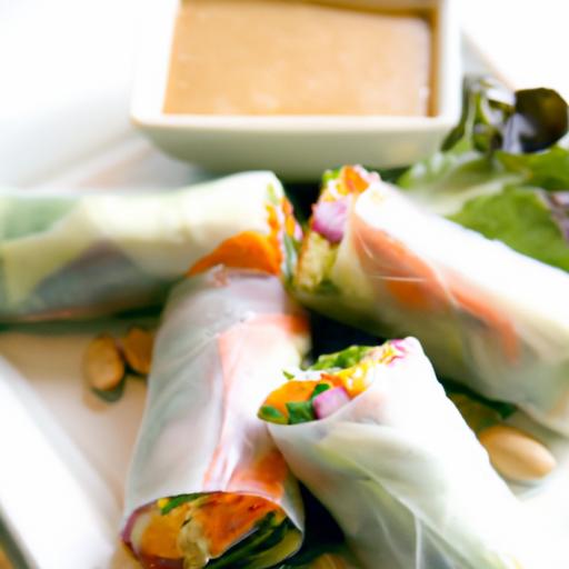 Fresh & Flavorful: Summer Rolls with Tofu and Peanut Sauce
