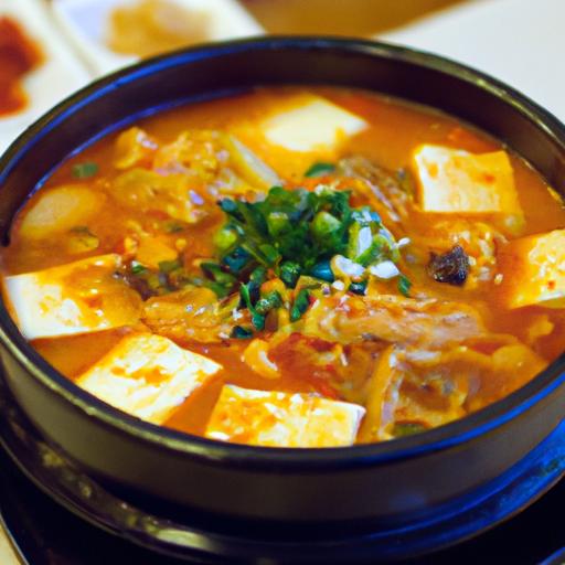 Savoring Sundubu Jjigae: Beef-Infused Korean soft Tofu Stew