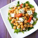 Bright Bites: Mediterranean Chickpea Salad with Feta Flair