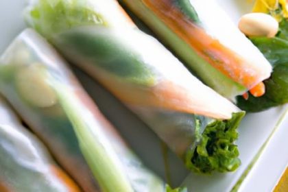 Fresh & Flavorful: Summer Rolls with Tofu and Peanut Sauce